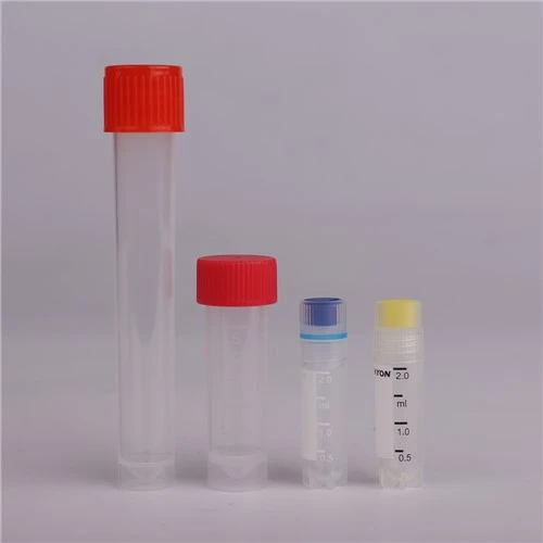 Cryo Vials টিউব 5ml 4ml 3ml স্যাম্পলিং টেস্ট Cryogenic Vials